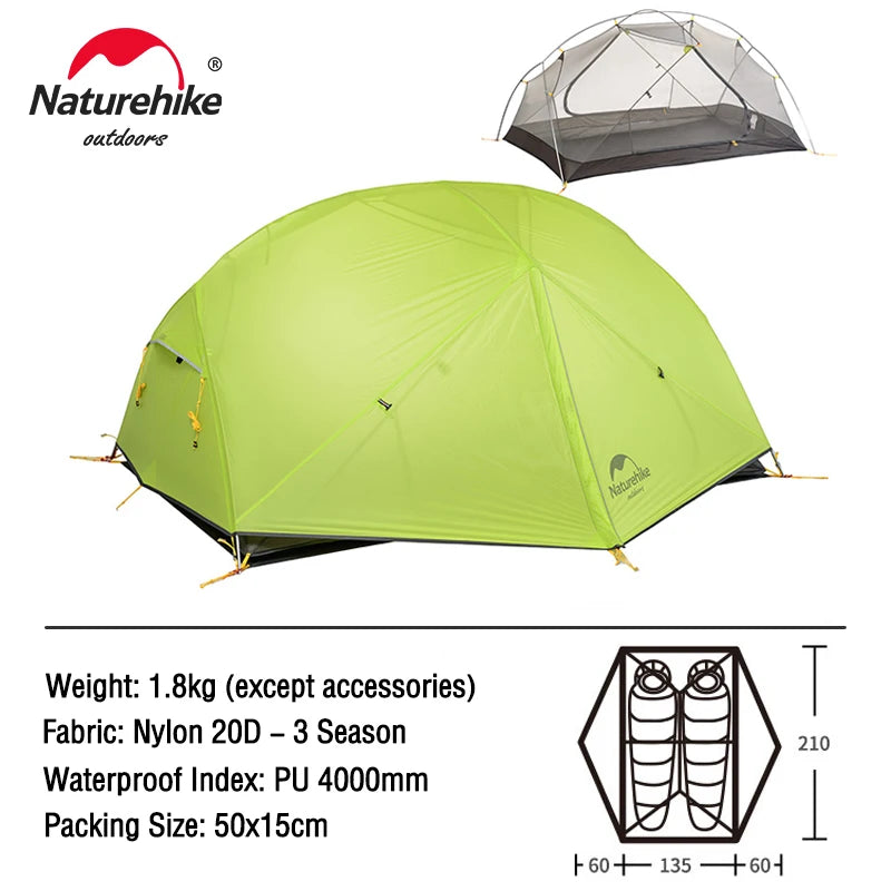 Naturehike Cloud Up 1-Person Camping Tent