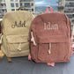 Personalized Embroidered Corduroy Kids' Backpack