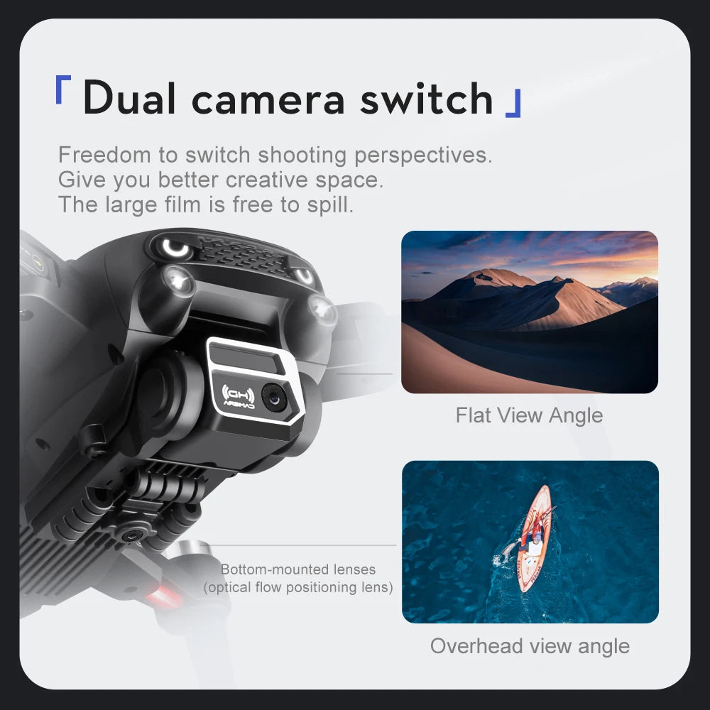 S2S Drone 8K Professional HD Dual Camera