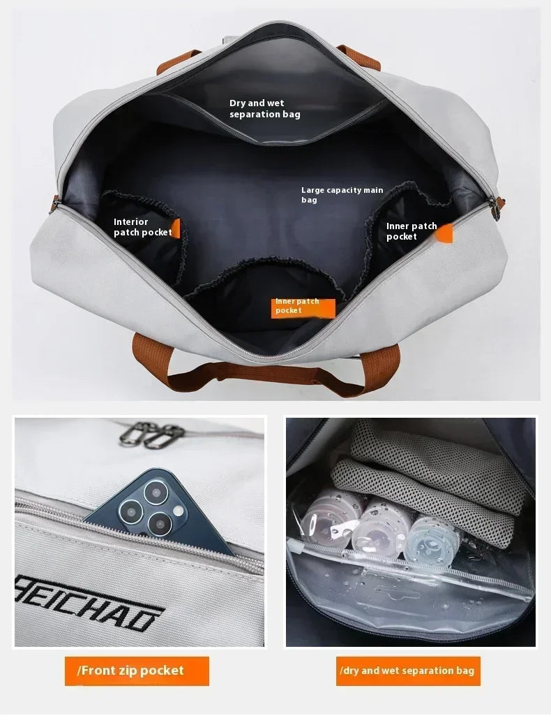 Large Capacity Waterproof Travel Gym Bag