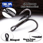 9KM 4X Treble Fishing Hooks - High Carbon Steel, Sharp, Replacement for Lures
