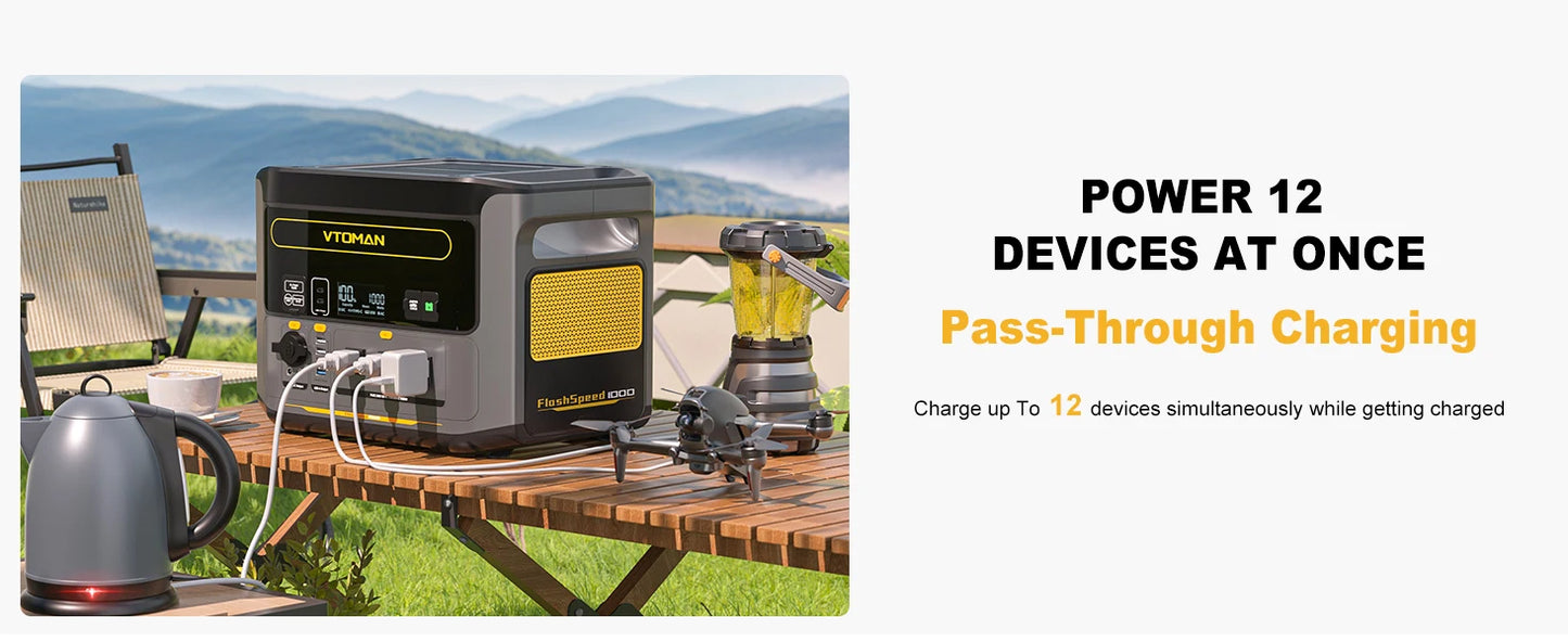 VTOMAN Flash Speed 1000 Portable Power Station