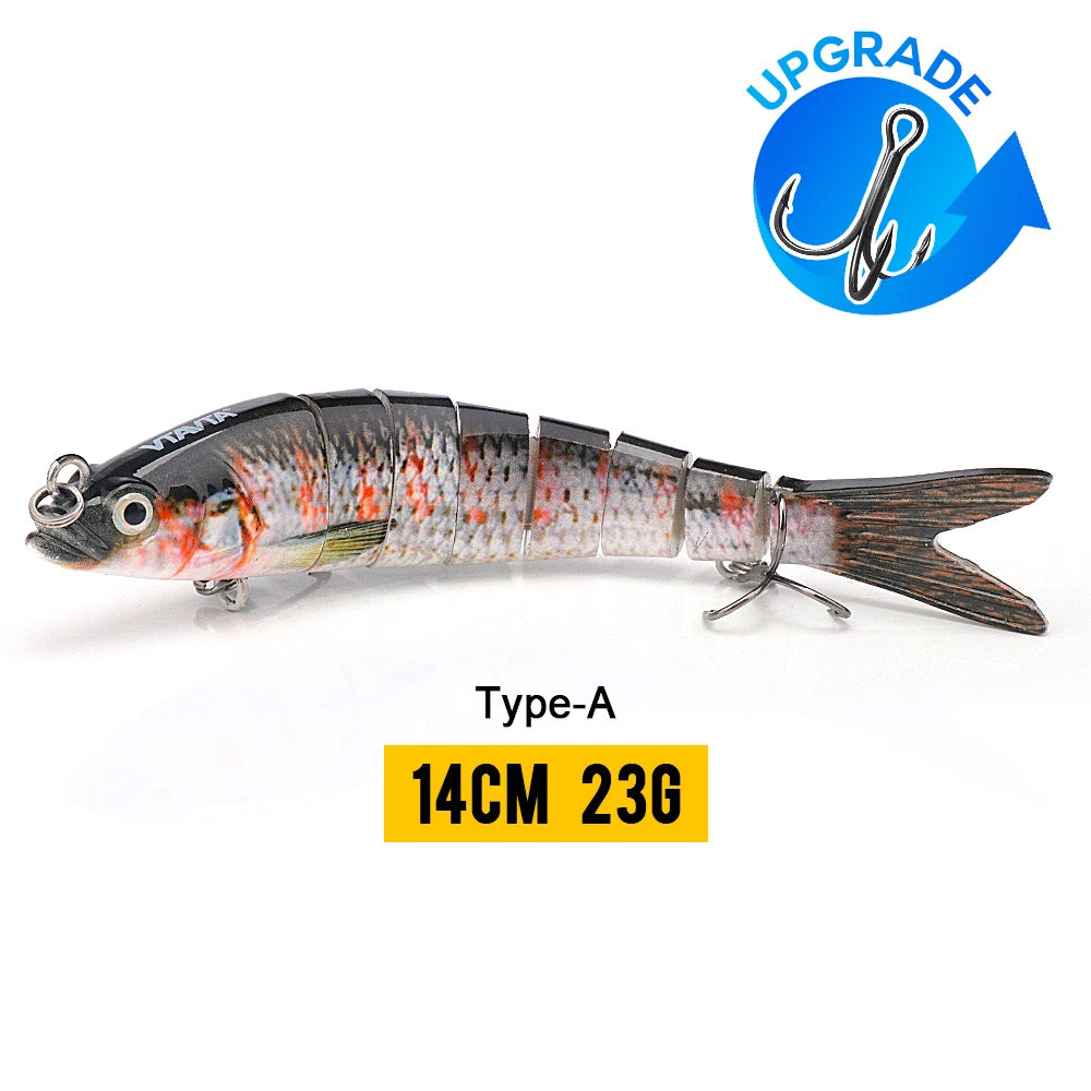 VTAVTA Sinking Jointed Crankbait 8-Segment Swimbait