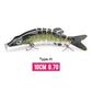 VTAVTA Sinking Jointed Crankbait 8-Segment Swimbait