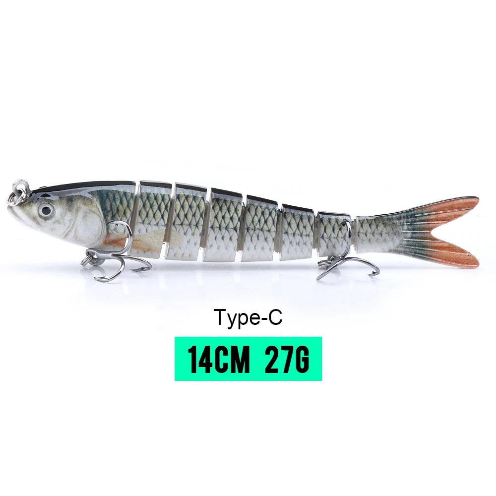 VTAVTA Sinking Jointed Crankbait 8-Segment Swimbait