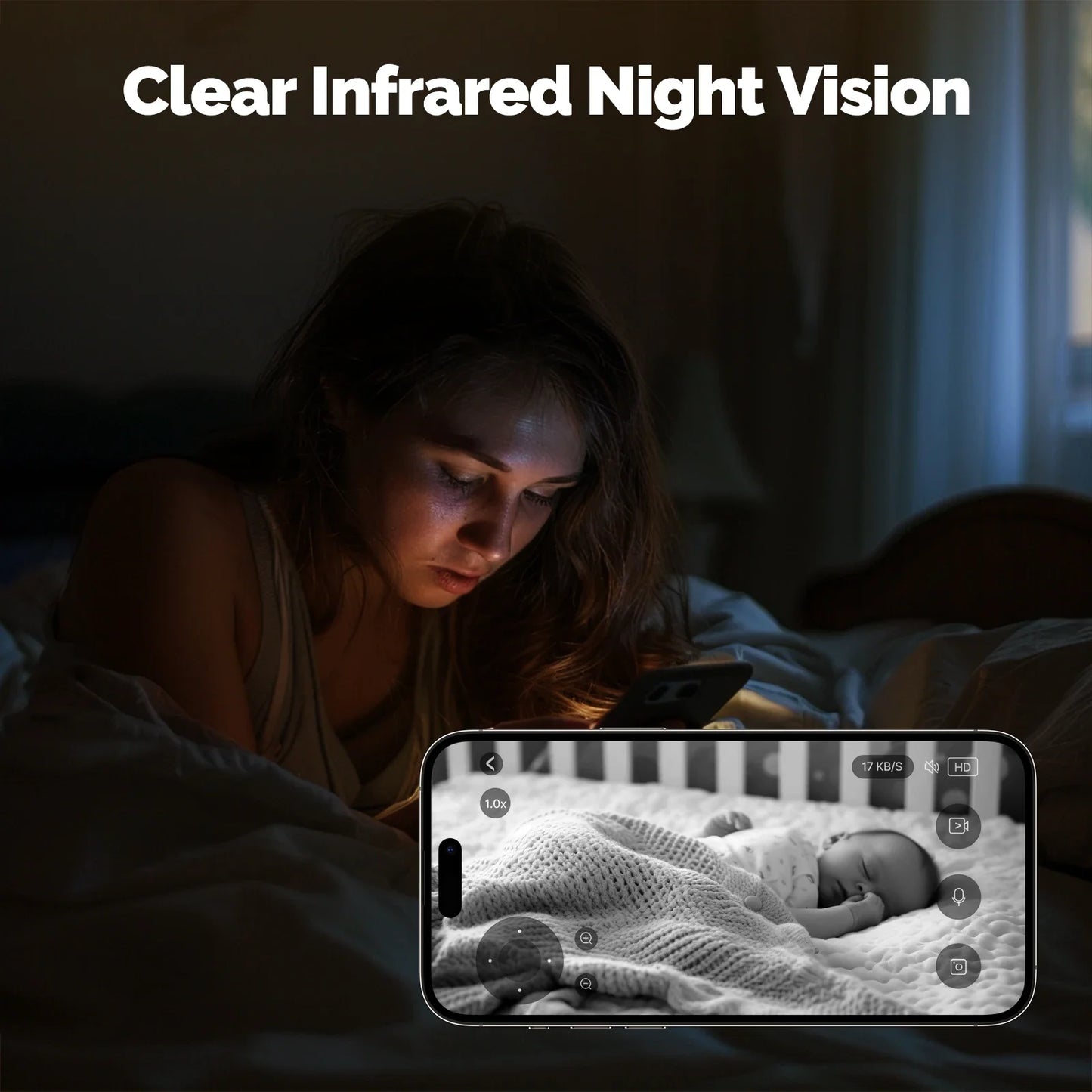 MOESTuya WiFi Indoor Pan/Tilt Smart Security Camera