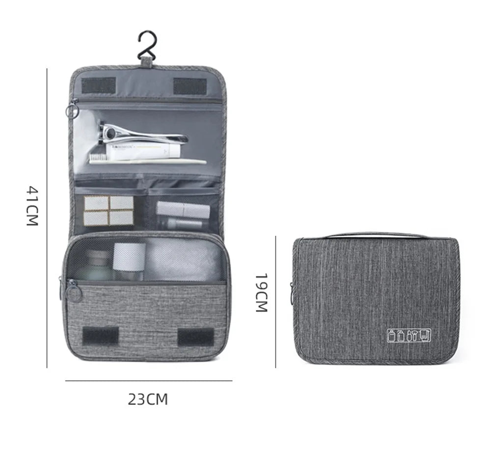 Hanging Travel Toiletry Bag - Waterproof & Large Capacity