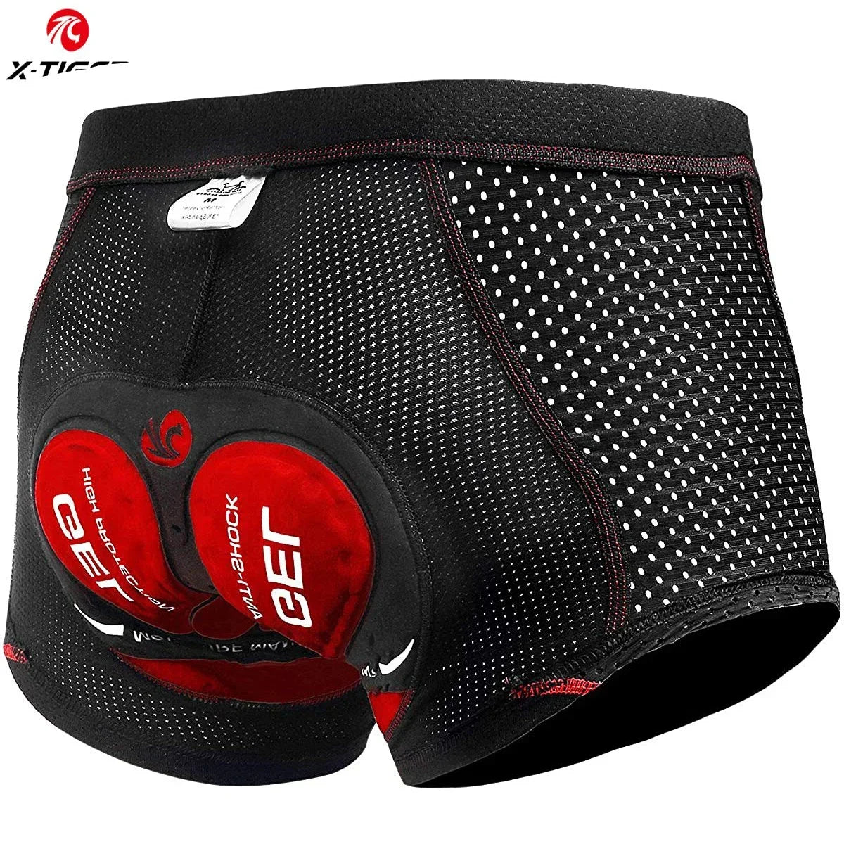 X-TIGER Men’s Cycling Underwear Shorts – 5D Gel Padded, Breathable & Non-Slip