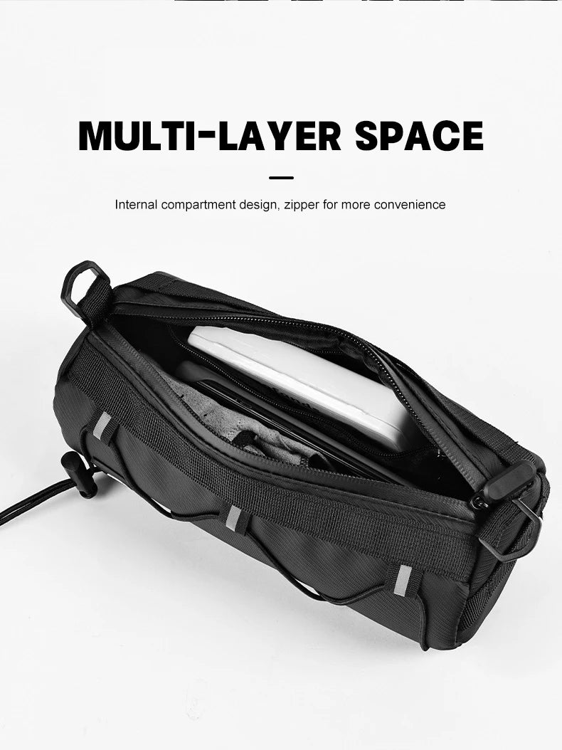 X-TIGER Bike Bag – Portable Handlebar & Frame Tube Bag with Large Capacity