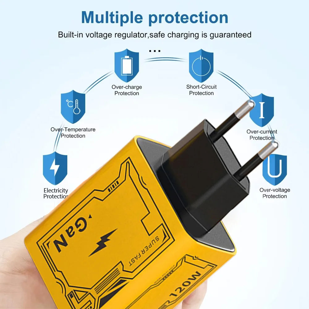 XIAOMI 120W Fast Charger TypeC Cable Charger