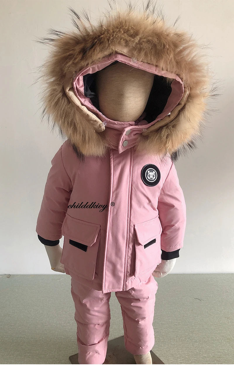 Children Down Suit Winter Warm Jacket