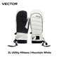 VECTOR Half-Detachable Inner Five-Finger Ski Gloves