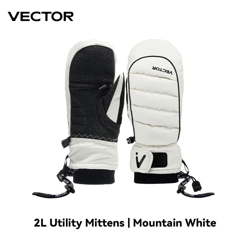 VECTOR Half-Detachable Inner Five-Finger Ski Gloves