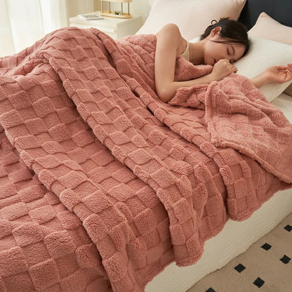 Waffle Plush Multifunctional Blanket