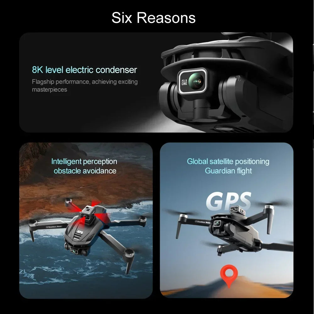 Xiaomi V168 Drone 8K 5G GPS Professional HD Aerial Photography Dual-Camera Drone