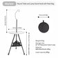 WESTTUNE Ultralight Folding Camping Table with Light Stand