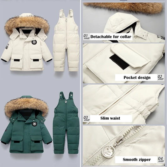Children Down Suit Winter Warm Jacket