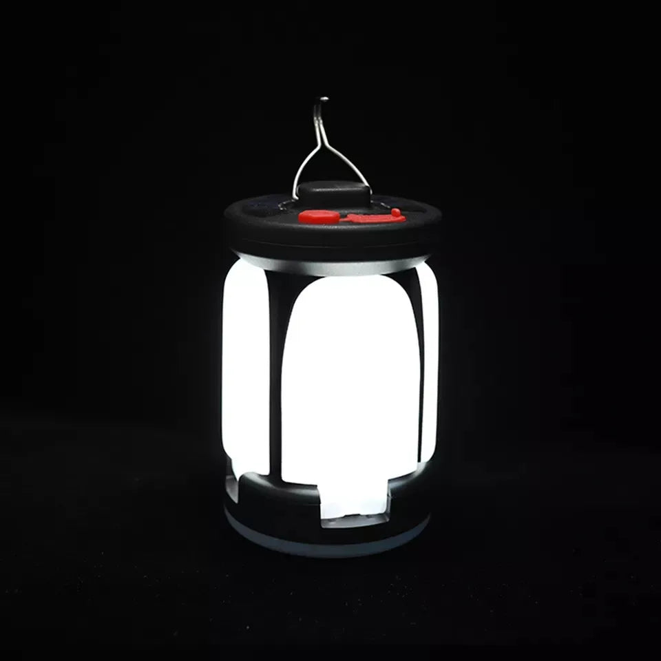 High Power Solar LED Camping Lantern Rechargeable 4500mAh 1000LM Emergency Power Bank