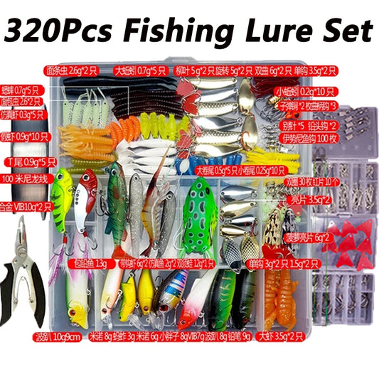 Fishing Lure Kit Soft & Hard Bait Set