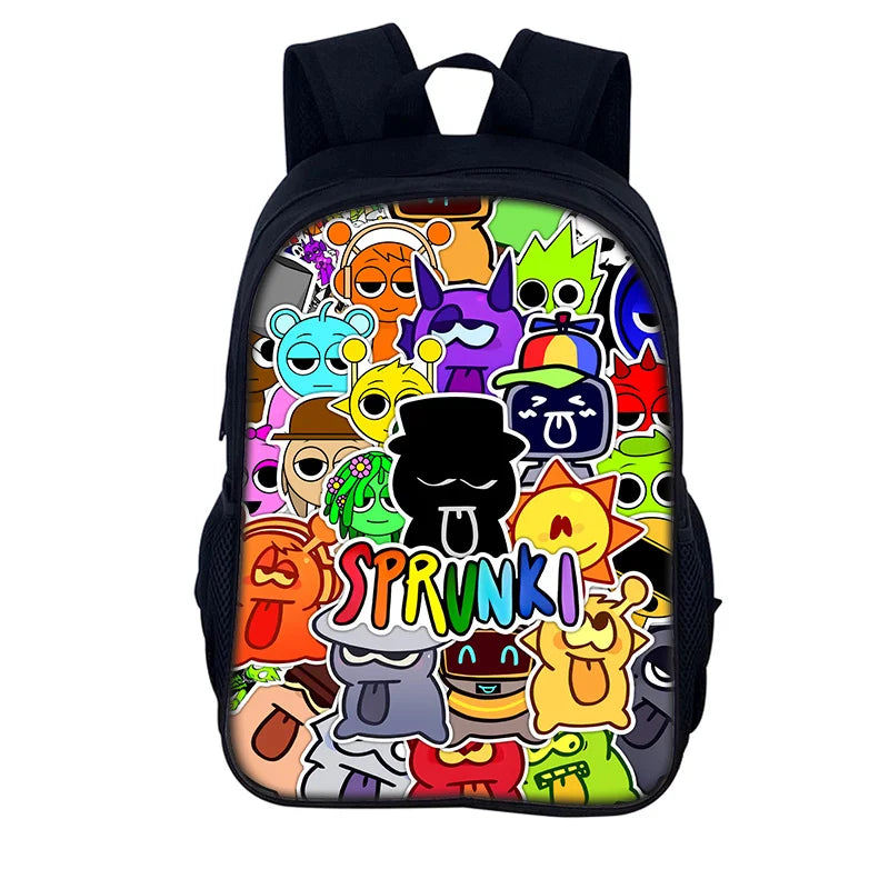 Sprunki Incredibox School Backpack – Stylish Student Bag & Christmas Gift