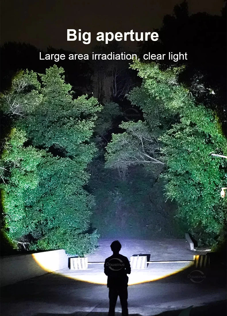 10000mAh High Power LED Flashlight