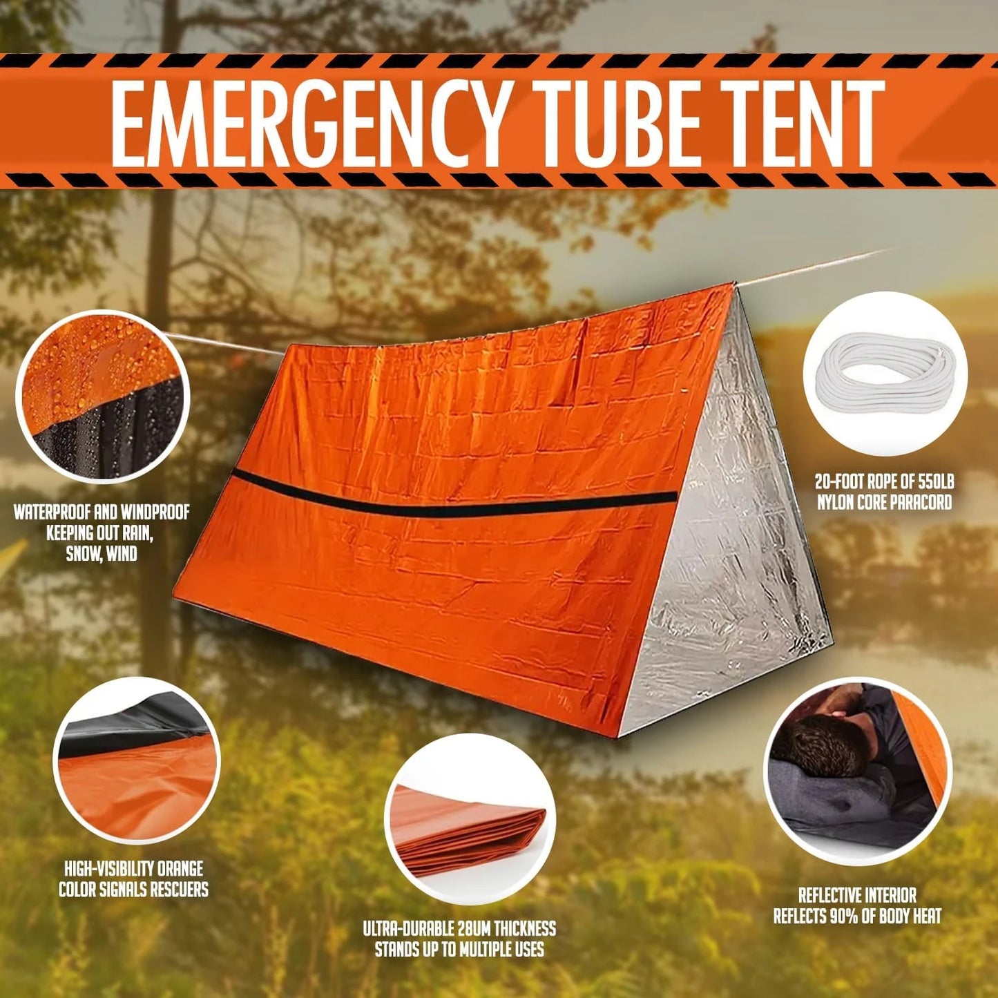 2-Person Emergency Waterproof Tent