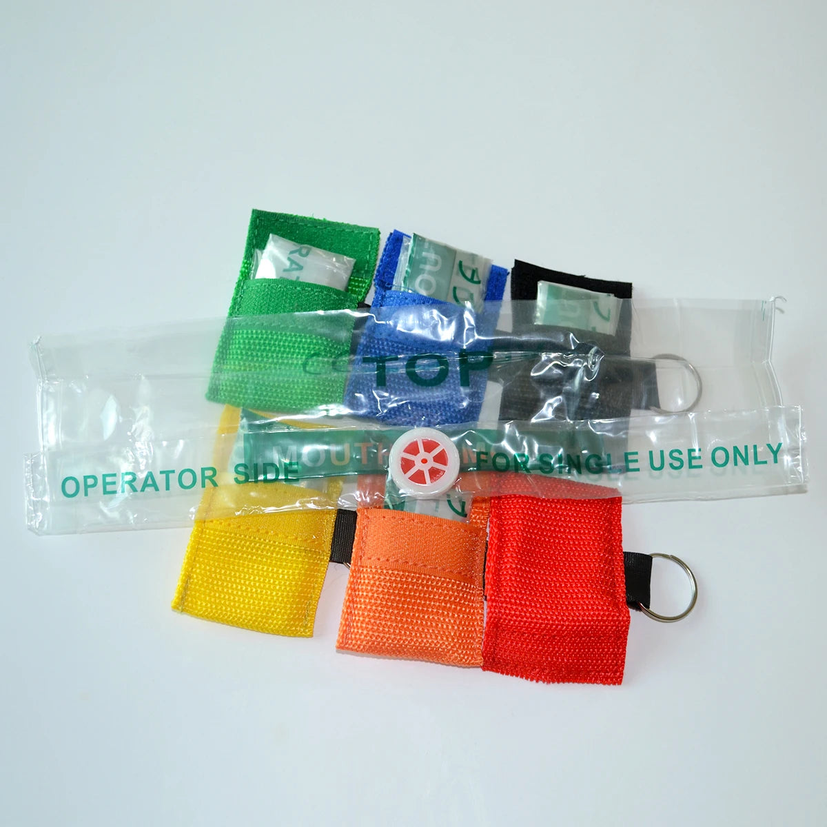 Keychain First Aid Emergency Face Shield Masks