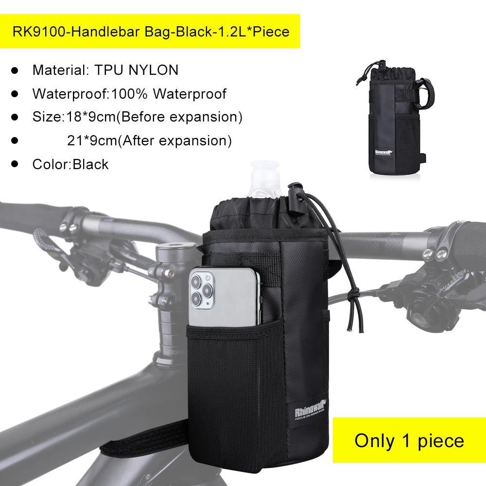 Rhinowalk Bike Bag Set – Waterproof Handlebar, Pannier & Saddle Bags for MTB & Road Bikes
