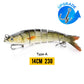VTAVTA Sinking Jointed Crankbait 8-Segment Swimbait