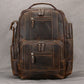 Newsbirds Men's Retro Leather Backpack – Luxury Travel & School Bag