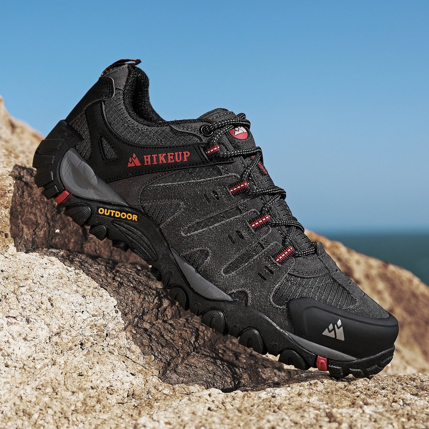 HIKEUP Men's Outdoor Trekking Hiking Shoes