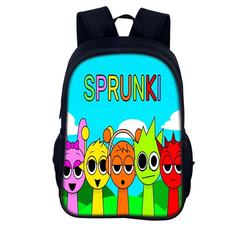 Sprunki Incredibox School Backpack – Stylish Student Bag & Christmas Gift