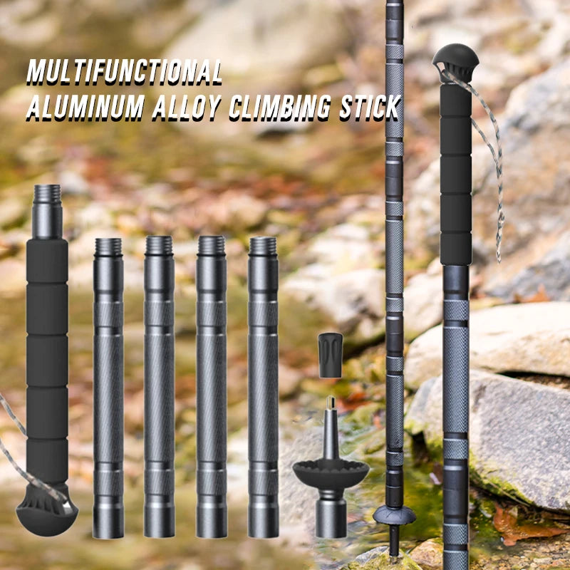 Trekking Pole Multifunctional Aluminum Walking Sticks
