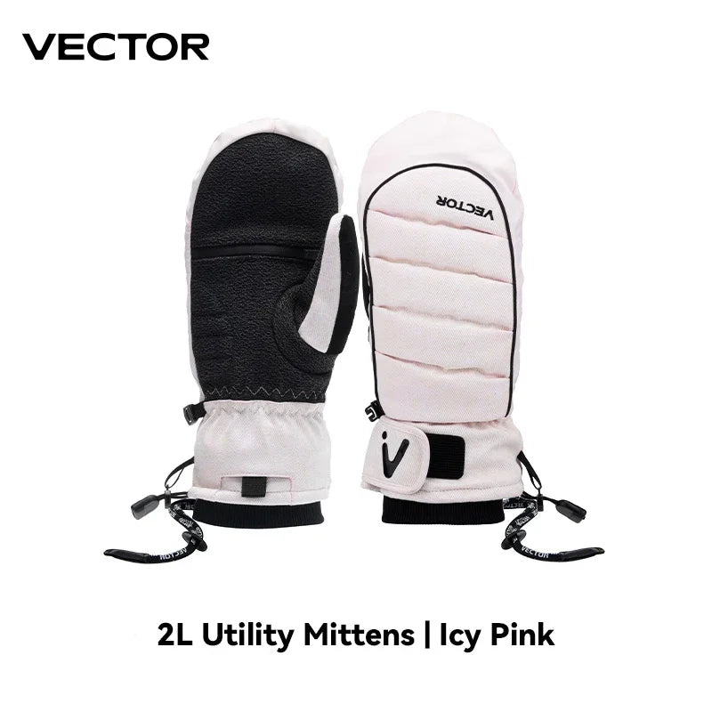 VECTOR Half-Detachable Inner Five-Finger Ski Gloves