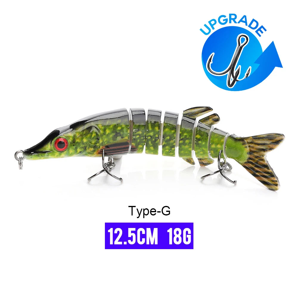 VTAVTA Sinking Jointed Crankbait 8-Segment Swimbait