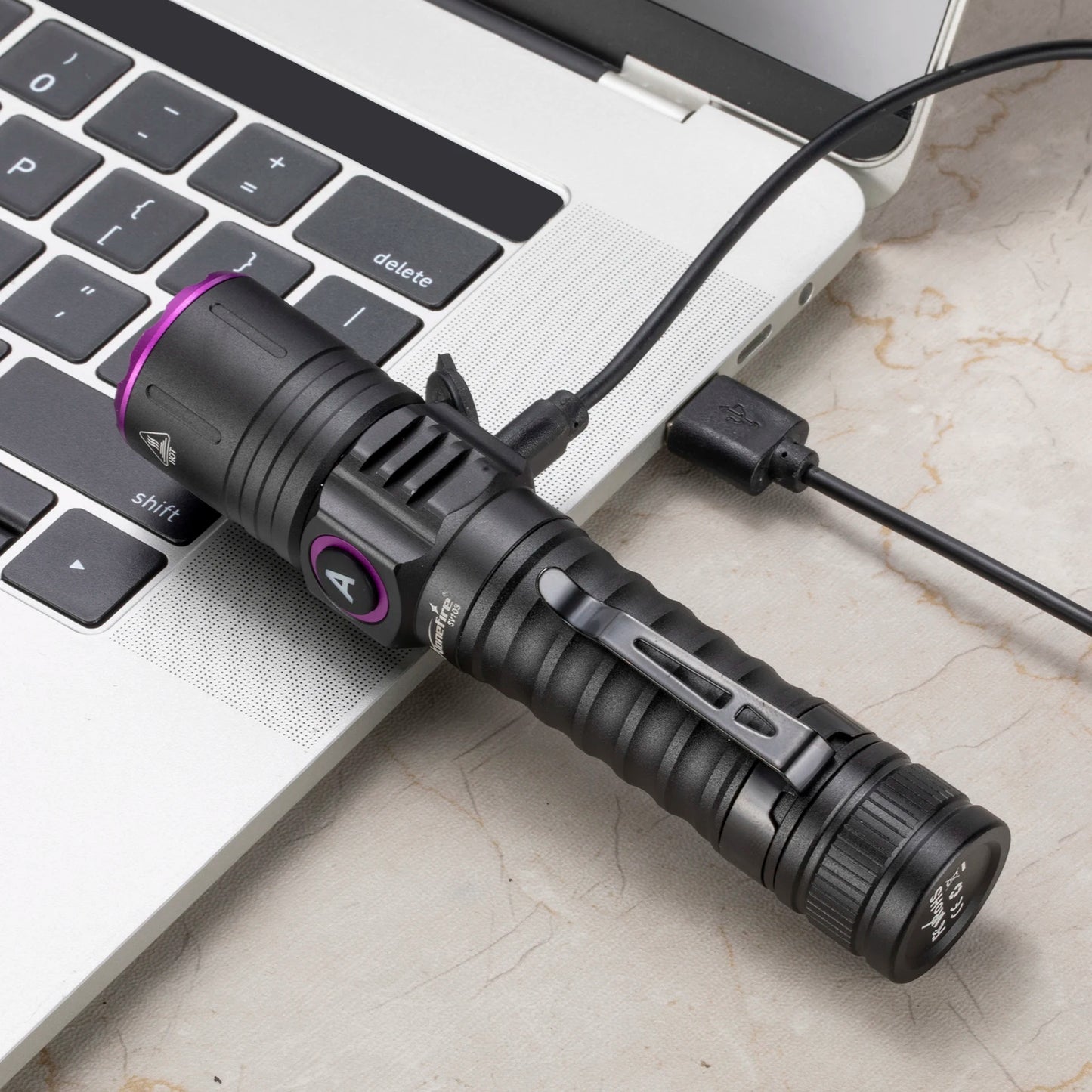 15W High Power UV 395/365nm USB Rechargeable Flashlight