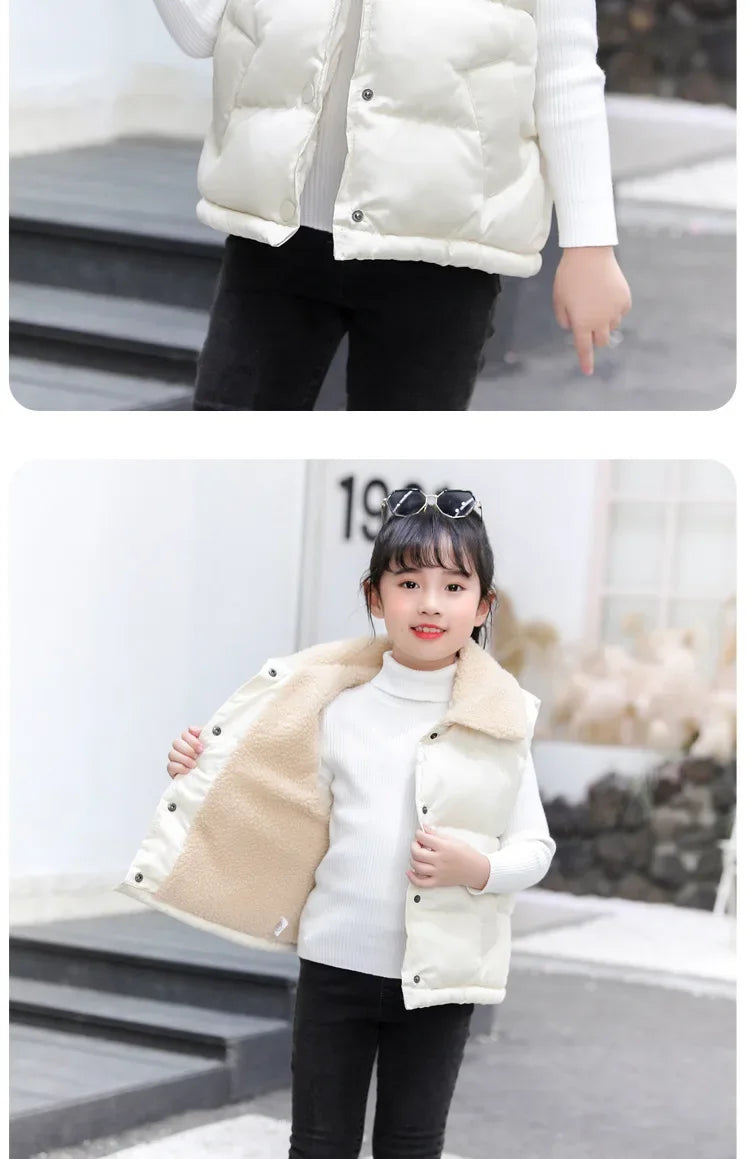 Kids Hooded Vest Jacket