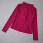 Yoga Wear Ladies Coat Round High Elastic Loose Exercise Yoga Long Sleeve