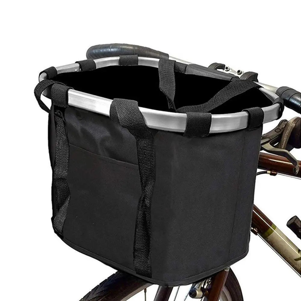 Bicycle Front Basket – 2-in-1 Detachable Bike Handlebar Bag for Small Pets & Cargo