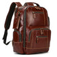 Newsbirds Men's Retro Leather Backpack – Luxury Travel & School Bag