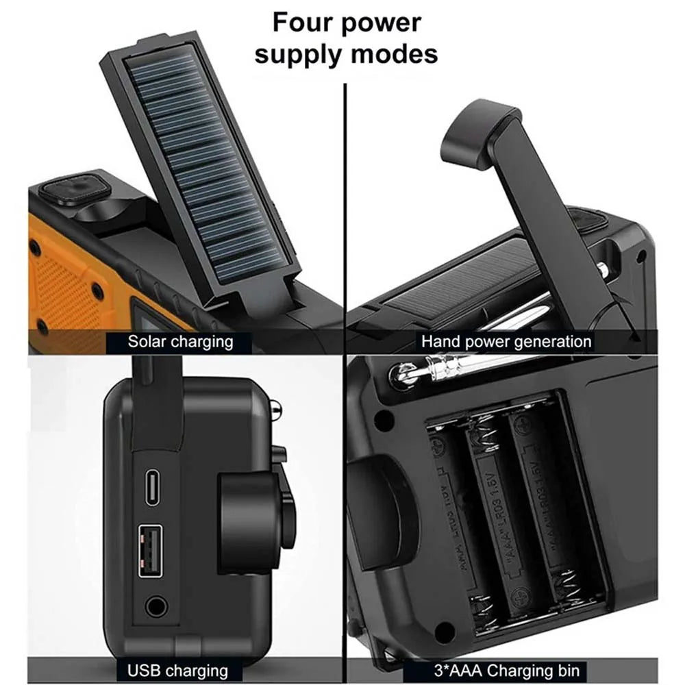 Portable Emergency Solar Power Radio