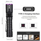 15W High Power UV 395/365nm USB Rechargeable Flashlight