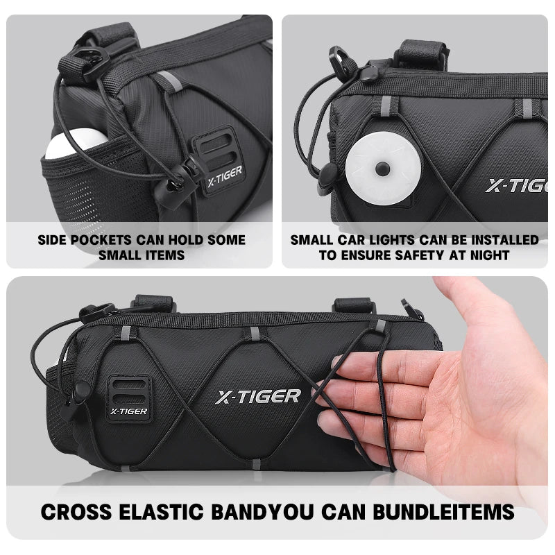 X-TIGER Bike Bag – Portable Handlebar & Frame Tube Bag with Large Capacity