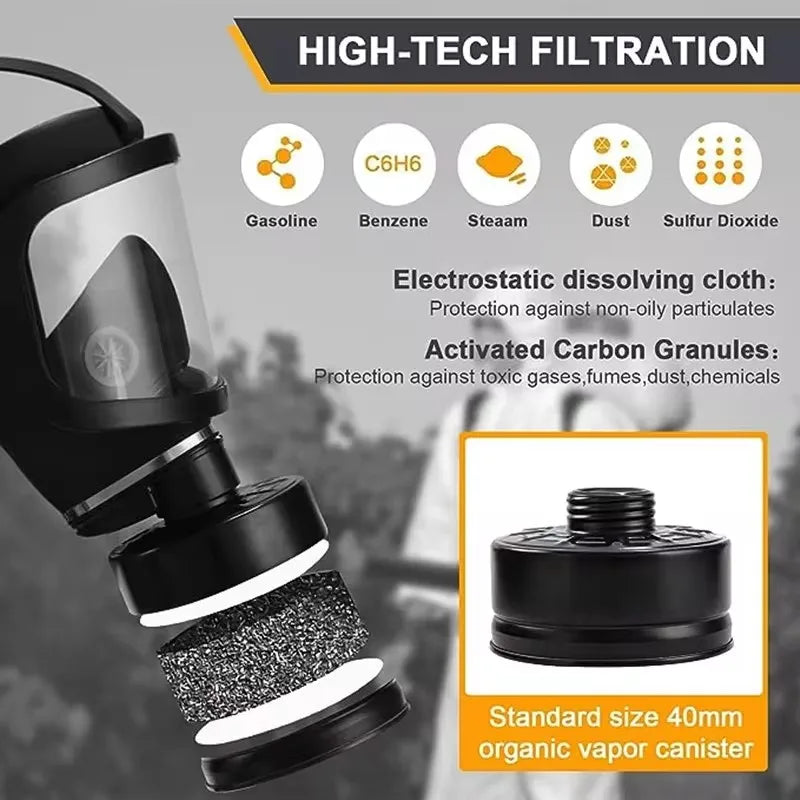 Chemical Respirator Filter Self-Priming Mask MF14/87 Gas Mask