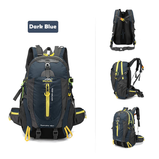 40L Water-Resistant Travel Backpack – Hiking, Camping, and Trekking Daypack for Men & Women