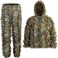 Ghillie Suit Men Women Kids 3D Leafy Bionic Camouflage Hunting Clothing: