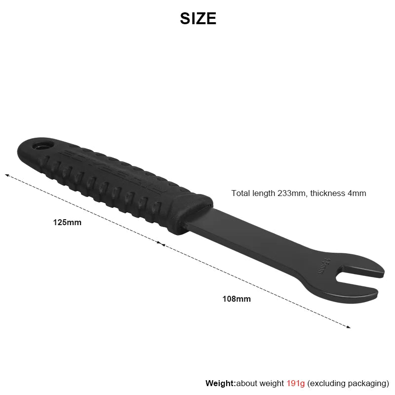 Bicycle Pedal Wrench Extra Long Handle
