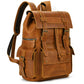 Newsbirds Men's Retro Leather Backpack – Luxury Travel & School Bag