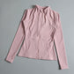 Yoga Wear Ladies Coat Round High Elastic Loose Exercise Yoga Long Sleeve