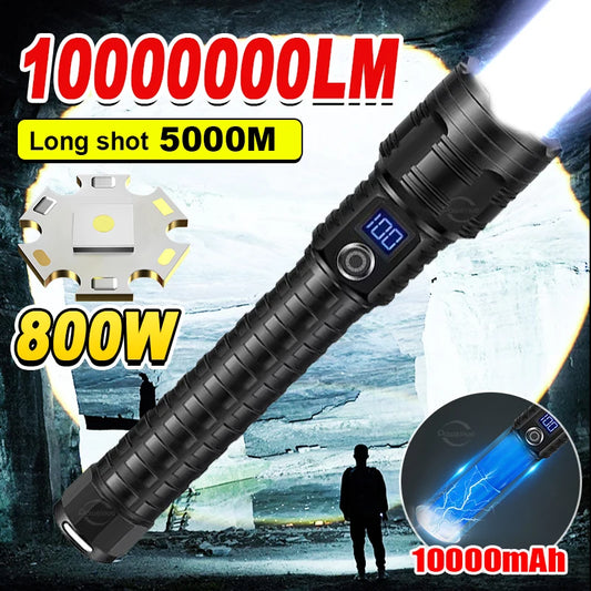 10000mAh High Power LED Flashlight